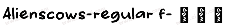 Alienscows-regular f字体转换